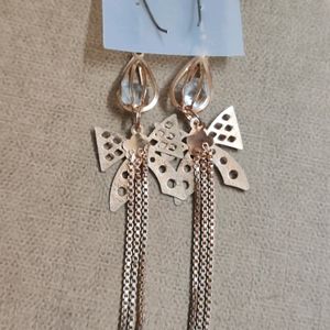 Korean Butterfly Rose Gold Earrings