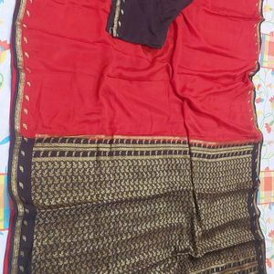 Good Condition Mysoore Silk Saree For Sale