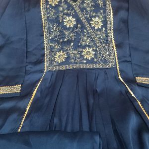 3pcs Suit With Embroidery And Gota Patti Work