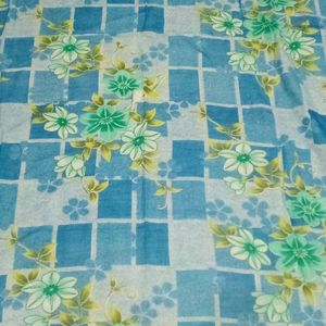 Single Bed Sheet Flower Design In New Condition