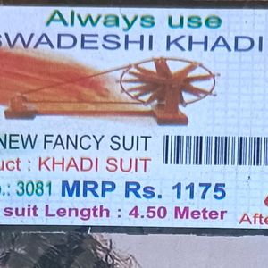 Pure Cotton Gadhi Asharam Khadi Suit