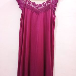 Lace Nighty With Robe For Women