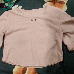 Baby Pink Casual Top