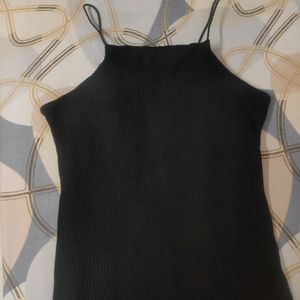 Basic Ribbed Black Mini Bodycon Dress