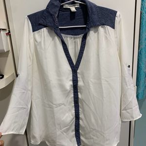 Forever 21 White Tunic/shirt