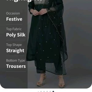 New Kurta , Dupatta With Trousers Set XL Size