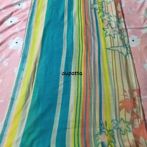 Unstitched 3 Pcs Multicoloured Floral Print