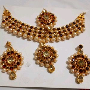 Girls Nacklace Set For Wedding Wear