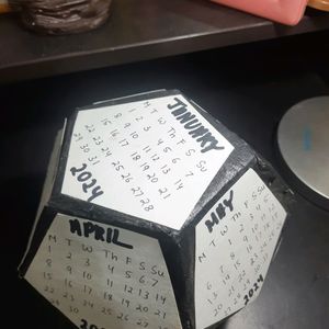 Handcrafted Dodecahedron Calender