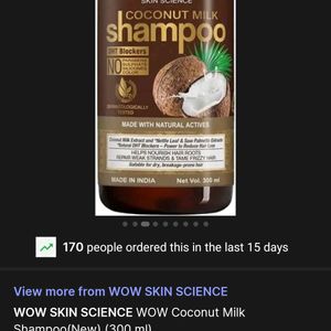 WOW Skin Science Coconut Milk Shampoo [ Hair Fall]