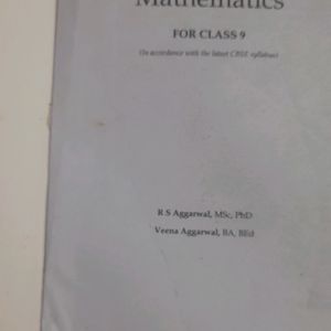 A Mathematics Book For Class 9