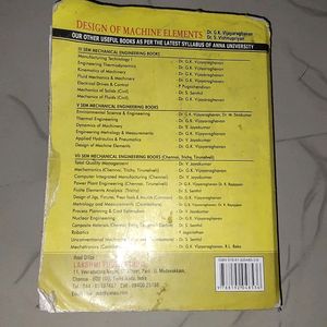 Design Of Machine Elements Engineering Book