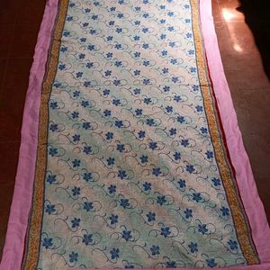 Hand stitched old saree blanket