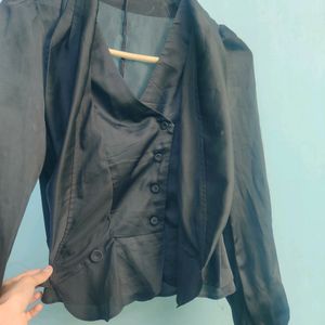 Profession Black Satin Shirt