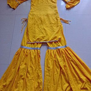 Haldi Mehendi Dholki Sharara Sets