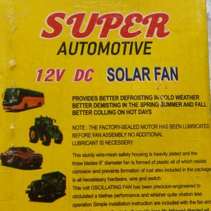 New Super Automotive Dc Fan For Car , Bus, etc.