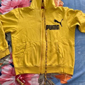 Puma Winter Jacket Hoodie Yellow (M)