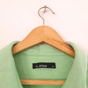 Light Green Casual T-Shirt (Men's)