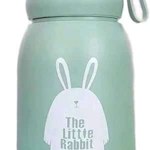 New 350 ml Rabbit 🐰 Glass Water Bottle (Green)