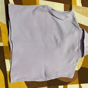 Lavender Colour Crop Top