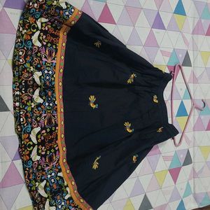 Ethnic Black Skirt