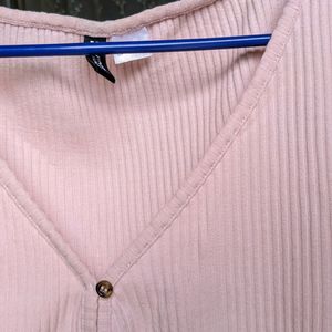 H&m Pink Full Sleeve Top