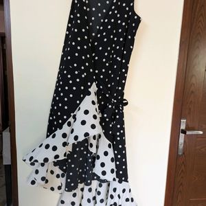 Polka Dots Wrapon Dress