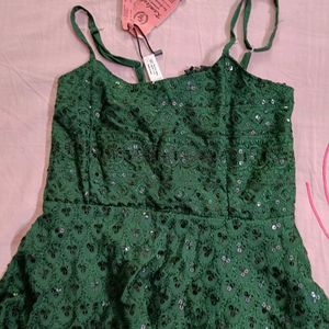 Dark Green Short Kurti