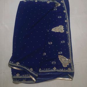 Worked Saree