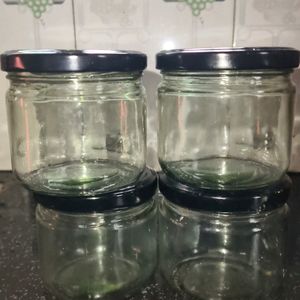 GLASS BOTTLES 4 PIECE