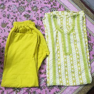 Pure Cotton No Flaws new Kurta Set 1 Inch Margin