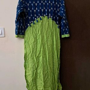 Sangria: Green Blue Kurta