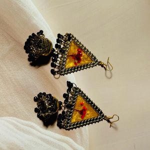 Triangle Resin Jhumka