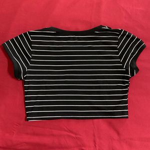 Black Striped Top