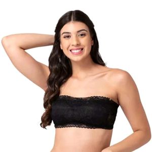 Lace Strapless Tube Bra