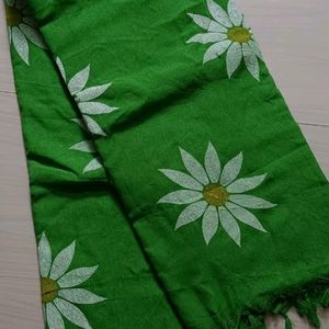 Floral Print Sunflower Saree