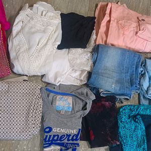 Combo Of 14 Preloved Good Quality Clothes