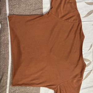 Brown Crop Top