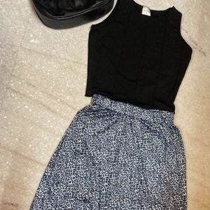 Skirt And Crop Top Combo