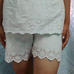 White Cute Shorts