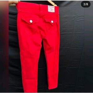 True religion red jeans