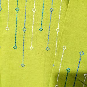 Lime Green Embroidered Kurti