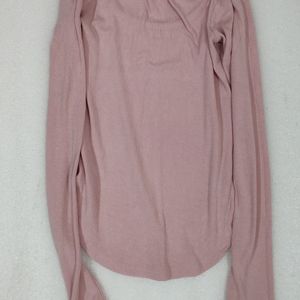 Basic Pink Full sleeved T Shirt Stretch