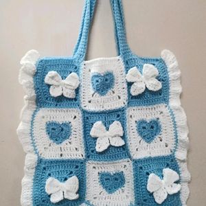 Handmade Tote Bow Heart Bag