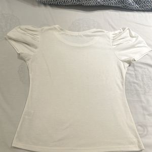 Fixed Price cream T shirt With Lovely Sleeves