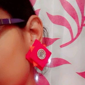 fabric earrings