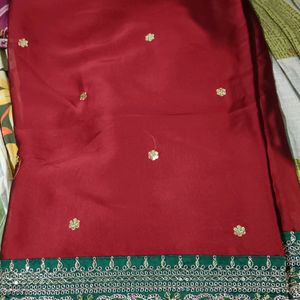 Saree With Blouse Piece