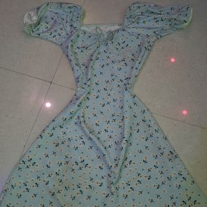 ()women's fit and flare blue dress<3