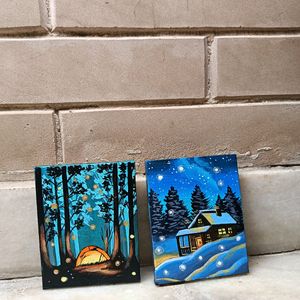 Aesthetic Mini Landscape Painting