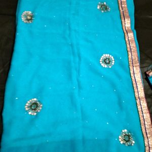 Light Blue 🩵 Saree